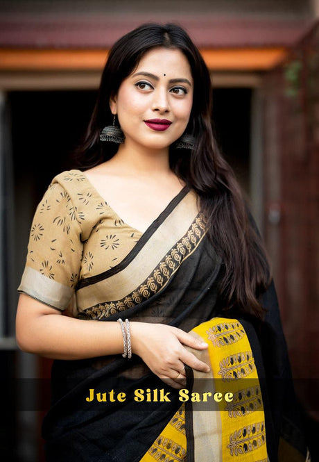 Jute Silk Saree