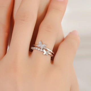 Premium Butterfly stone ring for women and girls