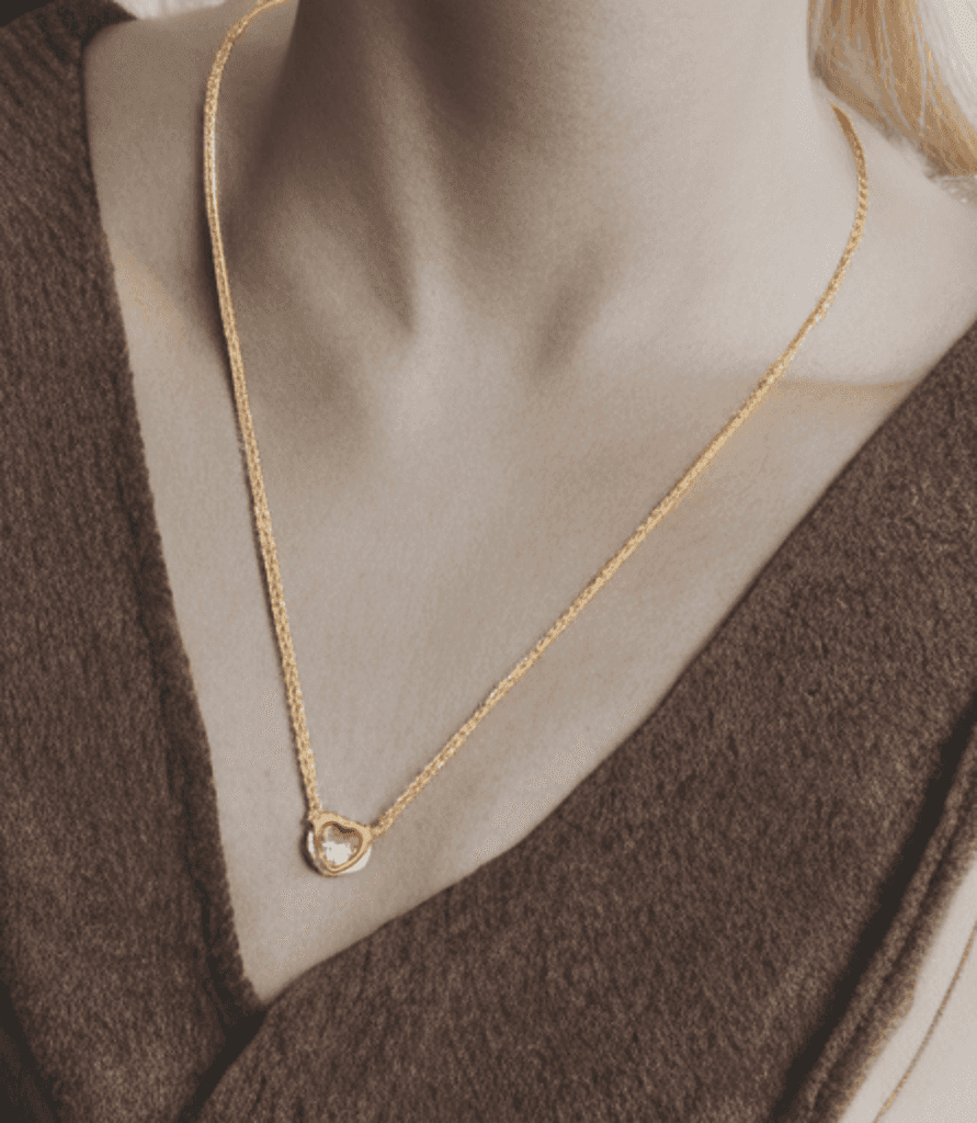 Heart shaped Gold-plated Plated Stainless Steel Chain - Priyangkrita by Freekart
