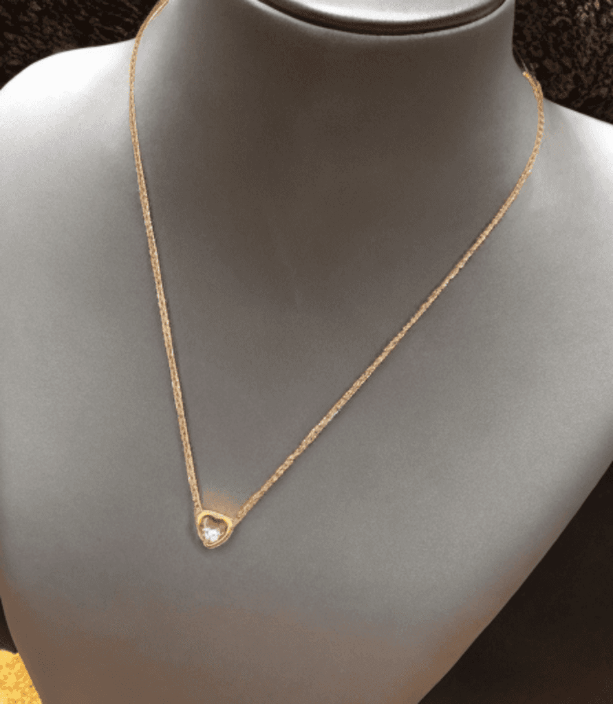 Heart shaped Gold-plated Plated Stainless Steel Chain - Priyangkrita by Freekart