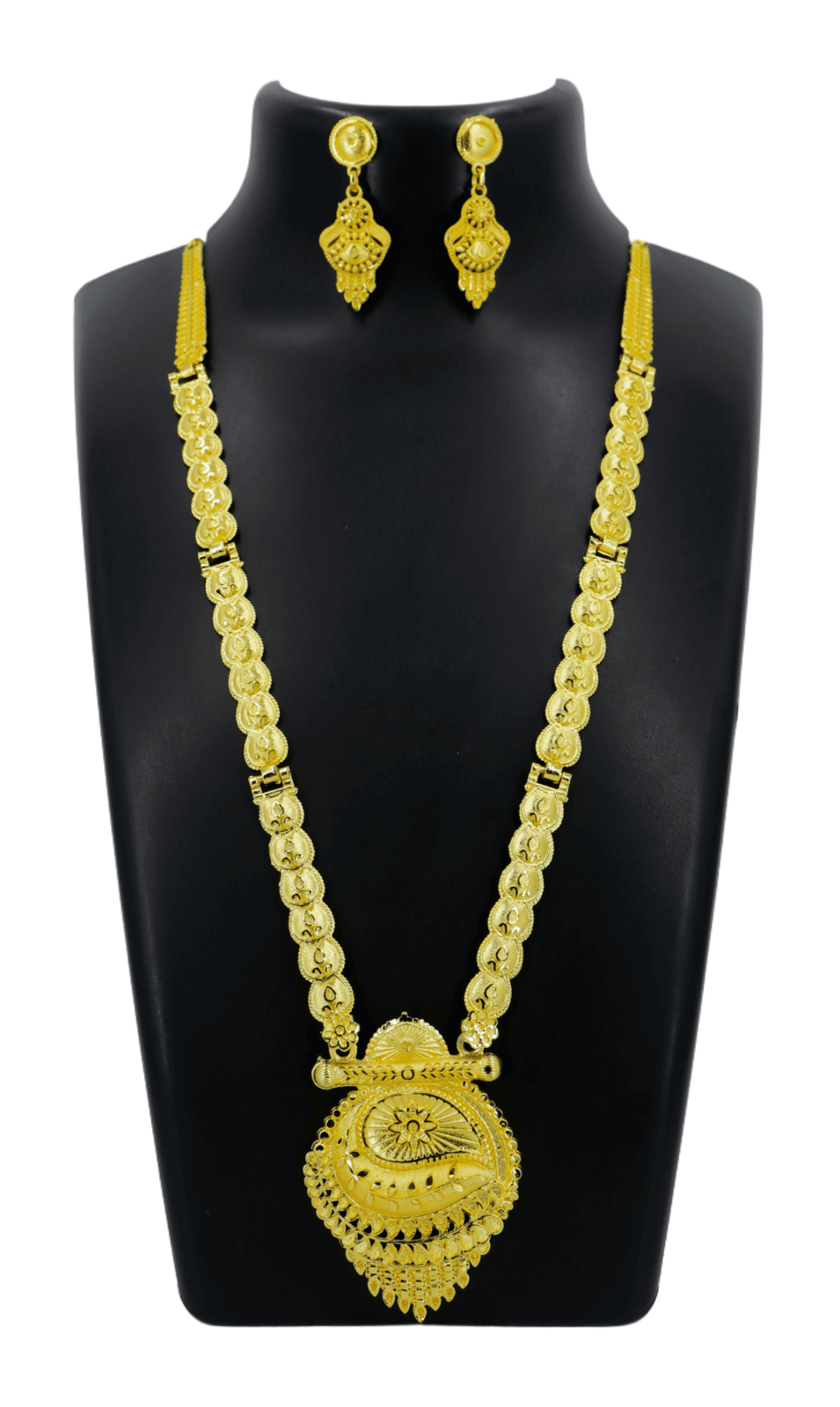 Beautiful Design Gold Plated Necklace Set for Women - Priyangkrita by Freekart
