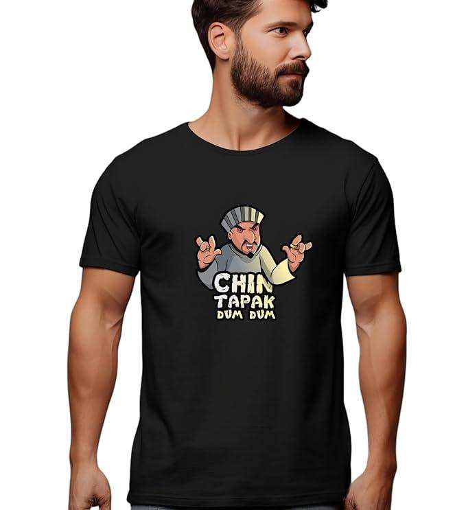Trendy Twigz Chin Tapak 100% Pure Cotton Tshirt - Priyangkrita by Freekart