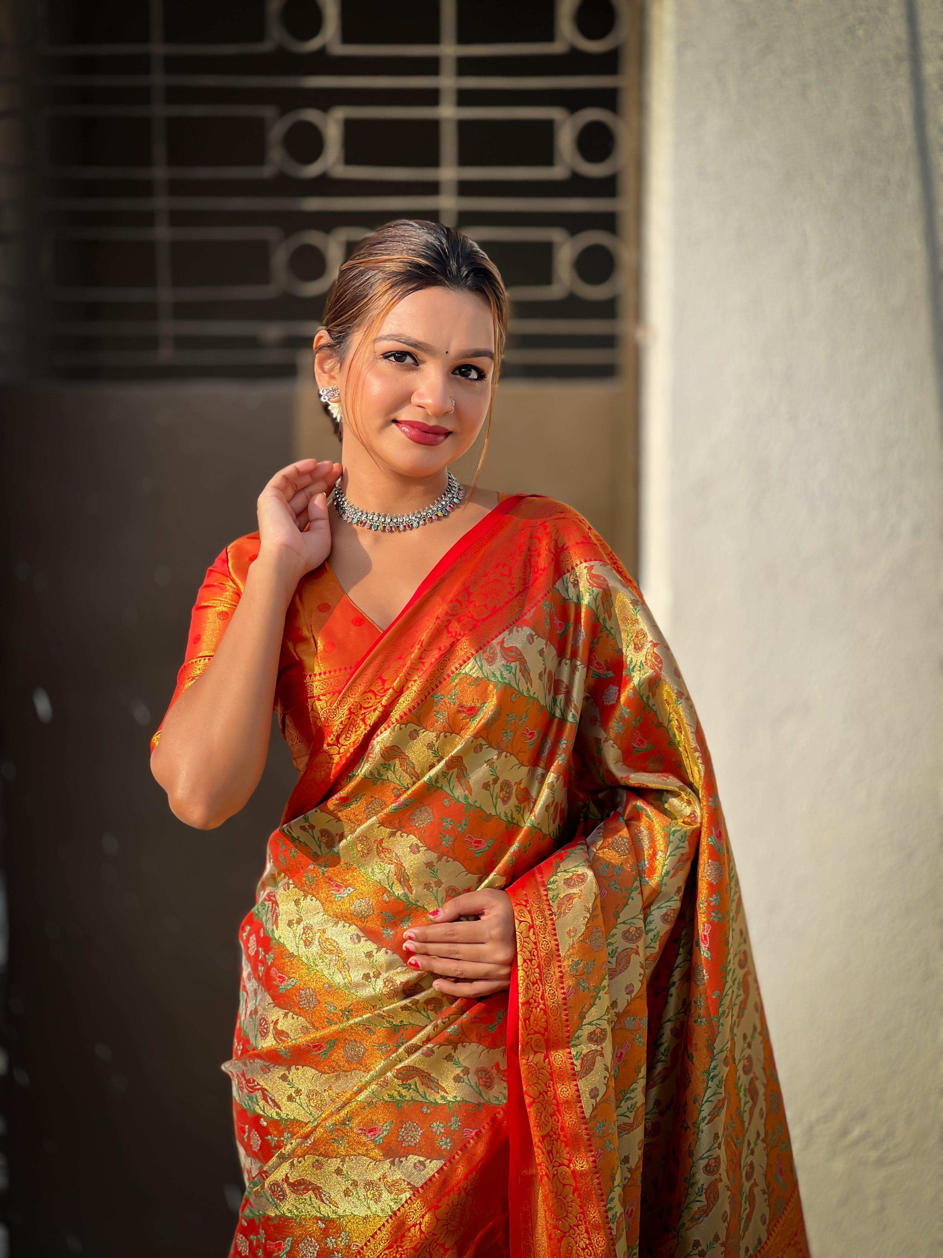 Priyangkrita Silk Festive Saree 1 - Priyangkrita by Freekart