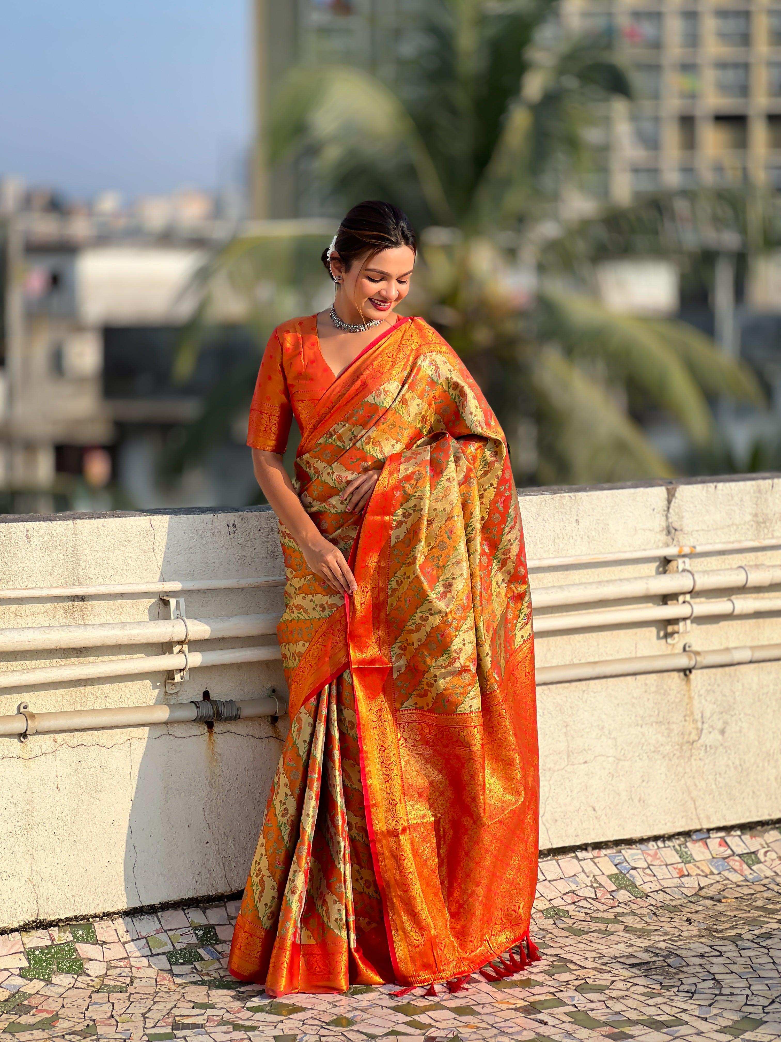 Priyangkrita Silk Festive Saree 1 - Priyangkrita by Freekart