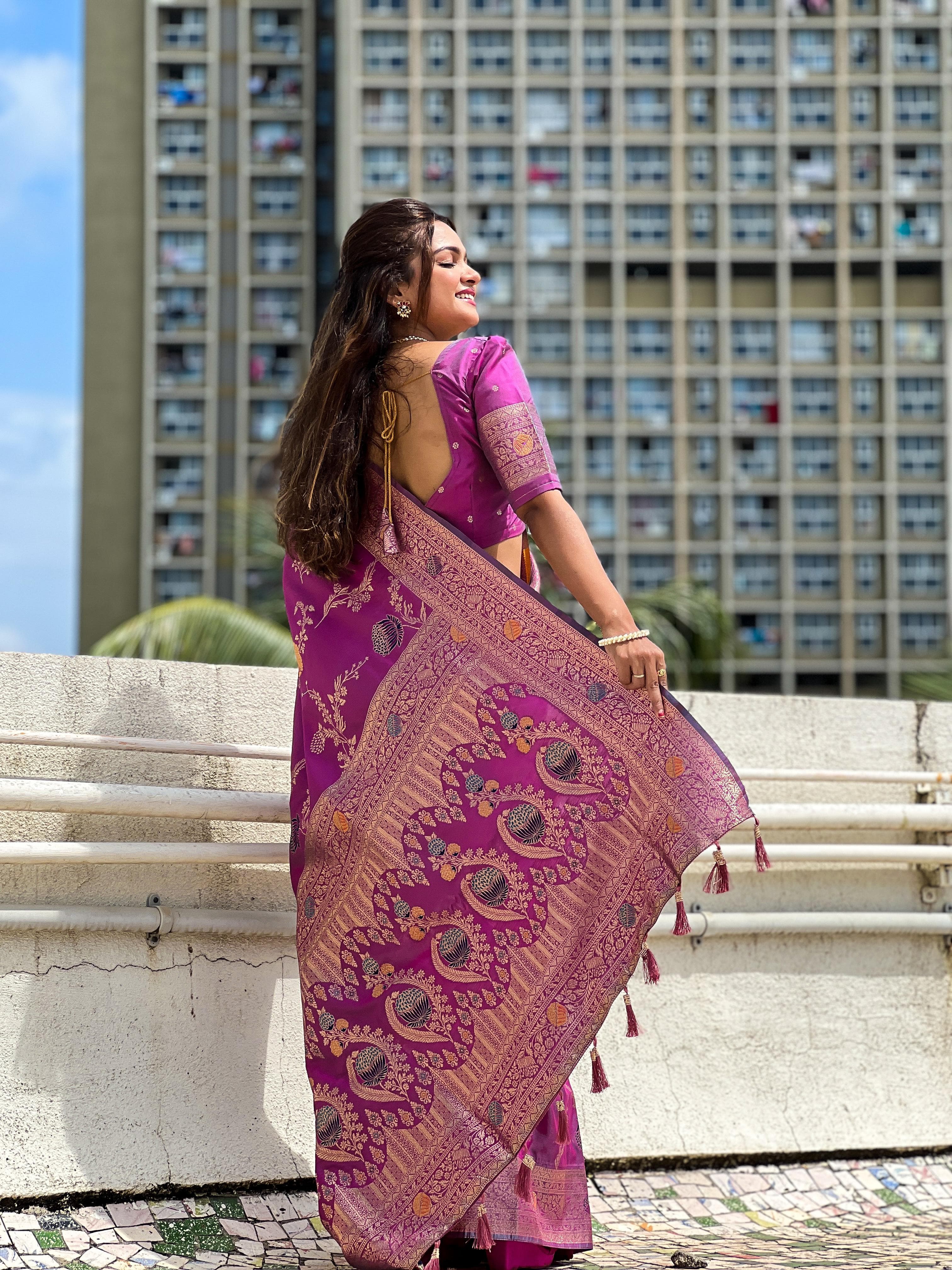 Premium soft Banarasi Silk Blend Saree