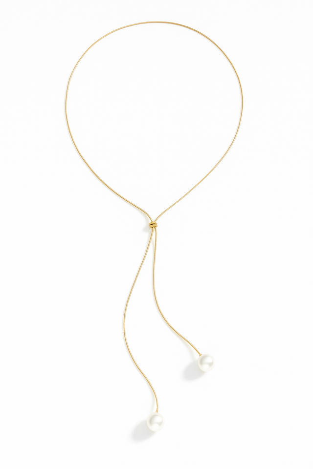 Korean stylish dual beads chain