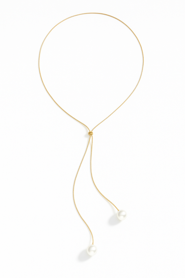 Korean stylish dual beads chain